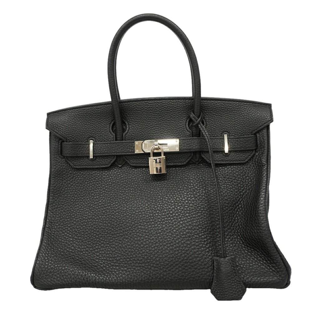 Hermes Birkin 30 handbag, Togo leather, black, □N stamp, women's, P3411269